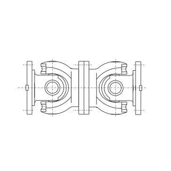 SWP C型（無(wú)伸縮短型）部分軸承座十字軸式萬(wàn)向聯(lián)軸器